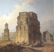 Triumphal Arch and Amphitheater at Orange (mk05) ROBERT, Hubert